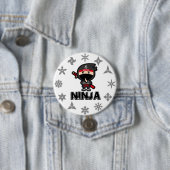 Badge Rond 7,6 Cm Ninja Boy (En situation)