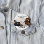 Badge Rond 7,6 Cm Nixon et Obama : Âme s?ur (En situation)