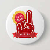 Badge Rond 7,6 Cm No 1 Best Dad Father's Day Birthday (Devant)