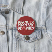 Badge Rond 7,6 Cm No New Staches custom button (En situation)