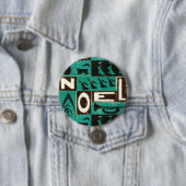 Badge Rond 7,6 Cm Noel Green (En situation)