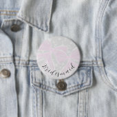 Badge Rond 7,6 Cm Nœuds papillon roses transparents coquettes - Demo (En situation)