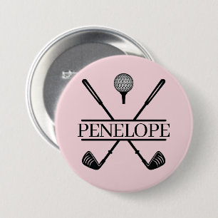 Badge Rond 7,6 Cm Nom Pink Ladies Golf