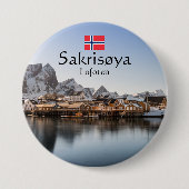 Badge Rond 7,6 Cm Norvège Lofoten (Devant)