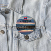 Badge Rond 7,6 Cm Norvège Vesteralen Souvenir (En situation)