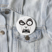 Badge Rond 7,6 Cm Nosferatu Vampire Face (En situation)