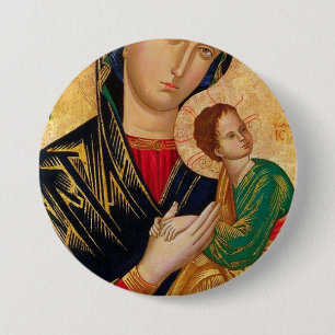 Badge Rond 7,6 Cm Notre Dame de l'aide perpétuelle
