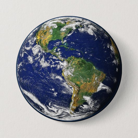 Badge Rond 7,6 Cm Notre Terre (Devant)