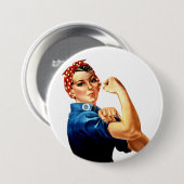 Badge Rond 7,6 Cm Nous Pouvons Le Faire ! (Devant & derrière)