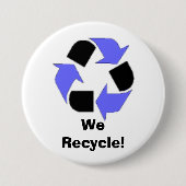 Badge Rond 7,6 Cm Nous réutilisons ! (Devant)