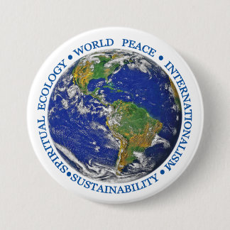 Badge Rond 7,6 Cm Nouvelle Terre