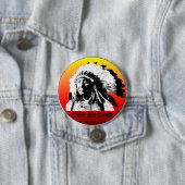 Badge Rond 7,6 Cm Nuage rouge en chef (En situation)