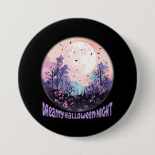 Badge Rond 7,6 Cm Nuit d'Halloween (Devant)
