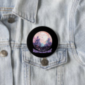 Badge Rond 7,6 Cm Nuit d'Halloween (En situation)