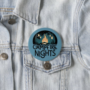 Badge Rond 7,6 Cm Nuits au coin du feu Cosy Aventure en plein air ru