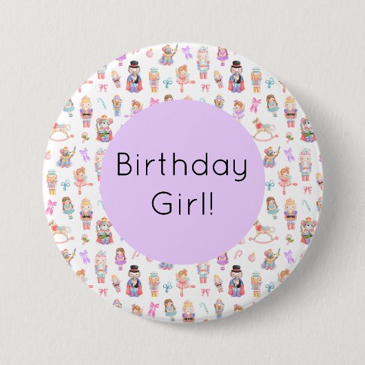 Badge Rond 7,6 Cm Nutcracker Anniversaire (Devant)