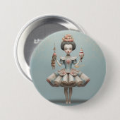 Badge Rond 7,6 Cm Nutcracker Ballet Fashion-Chinese Dancers (Devant & derrière)