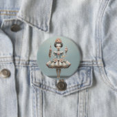 Badge Rond 7,6 Cm Nutcracker Ballet Fashion-Chinese Dancers (En situation)