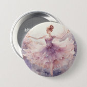 Badge Rond 7,6 Cm Nutcracker Ballet Sugarplum Fairy  (Devant & derrière)