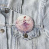 Badge Rond 7,6 Cm Nutcracker Ballet Sugarplum Fairy  (En situation)