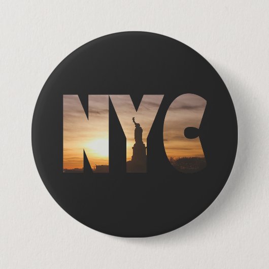 BADGE ROND 7,6 CM NYC (Devant)