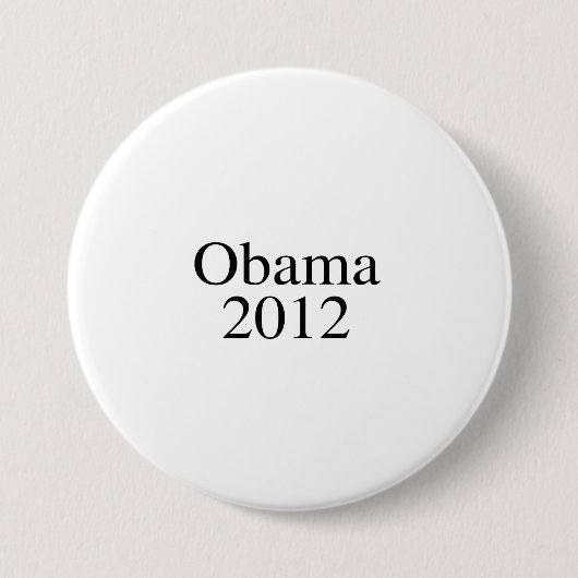 Badge Rond 7,6 Cm Obama 2012 - (Devant)