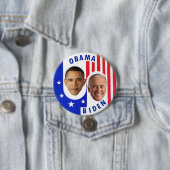 Badge Rond 7,6 Cm Obama Biden (En situation)