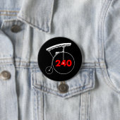 Badge Rond 7,6 Cm Observateur 240 (En situation)