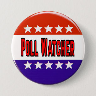 Badge Rond 7,6 Cm Observateur de sondage
