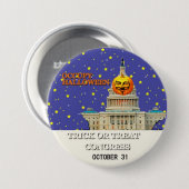 Badge Rond 7,6 Cm Occupez Halloween (Devant & derrière)