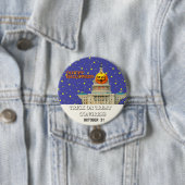 Badge Rond 7,6 Cm Occupez Halloween (En situation)