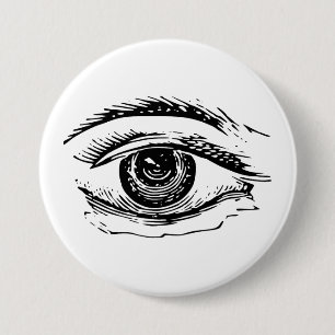 Badge Rond 7,6 Cm Oeil