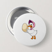 Badge Rond 7,6 Cm Oeuf de canard (Devant & derrière)