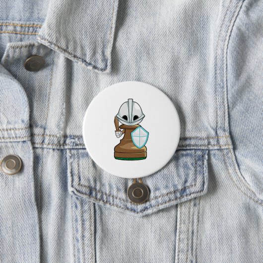 Badge Rond 7,6 Cm OEuvres d'échecs Échecs (En situation)