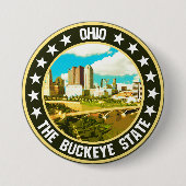 Badge Rond 7,6 Cm Ohio (Devant)