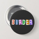 Badge Rond 7,6 Cm Oiseau de style rétro (Devant & derrière)