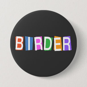 Badge Rond 7,6 Cm Oiseau de style rétro