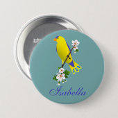 Badge Rond 7,6 Cm Oiseaux (Devant & derrière)
