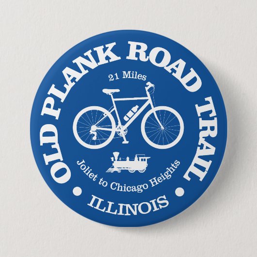 Badge Rond 7,6 Cm Old Plank Road Trail (vélo) (Devant)