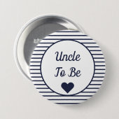Badge Rond 7,6 Cm Oncle à être Baby shower (Devant & derrière)
