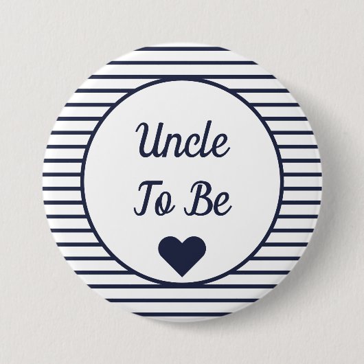 Badge Rond 7,6 Cm Oncle à être Baby shower (Devant)