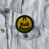 Badge Rond 7,6 Cm Or Eagle d'atout (En situation)