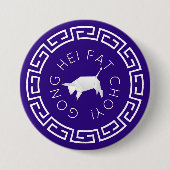 Badge Rond 7,6 Cm Origami Ox chinois (Devant)