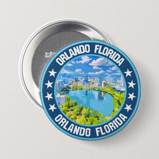 Badge Rond 7,6 Cm Orlando (Devant & derrière)