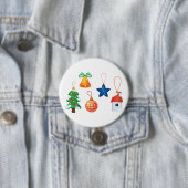 Badge Rond 7,6 Cm Ornements de Noël décoratifs (En situation)