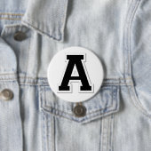 Badge Rond 7,6 Cm Orthographiez-le la lettre initiale A dans le (En situation)