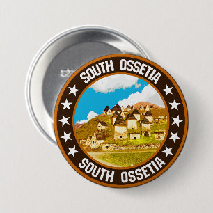 Badge Rond 7,6 Cm Ossétie du Sud