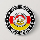 Badge Rond 7,6 Cm Ossétie du Sud (Devant)