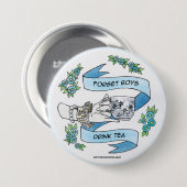 Badge Rond 7,6 Cm Oubliez les garçons (Devant & derrière)