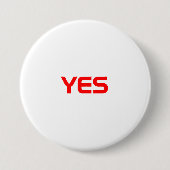 BADGE ROND 7,6 CM OUI (Devant)